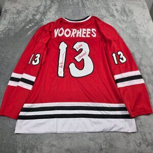 Autographed Ari Lehman Friday The 13th Hockey Jersey Mens XL Jason Voorhees